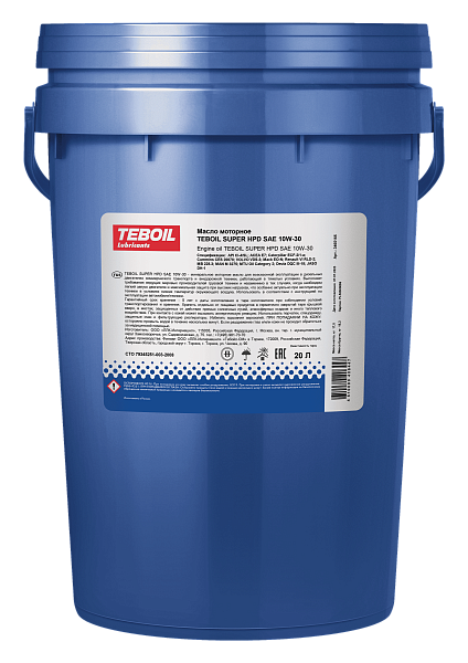 Минеральное моторное масло TEBOIL SUPER HPD 10W-30